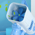 Kids 32-Hole Bubble Gun – Automatic Bubble Blower with Light & Music