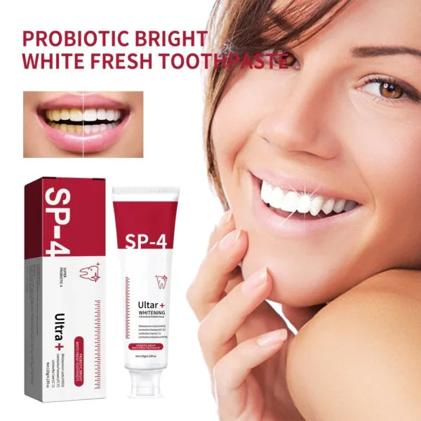 SP-4 Ultra+ Probiotic Whitening Toothpaste – Advanced Oral Care with Natural Probiotics