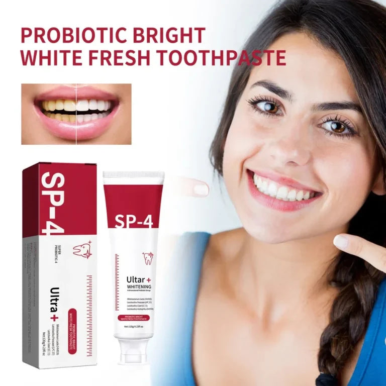 SP-4 Ultra+ Probiotic Whitening Toothpaste – Advanced Oral Care with Natural Probiotics